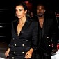 Kim Kardashian and Kanye West Wear Matching Cleavages on Dinner Date – Photo