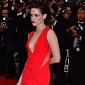 Kristen Stewart Wows in Daring Low-Cut Dress in Cannes