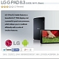 LG G Pad 8.3 Price Drops to £199.99 / $326 / €241 in the UK