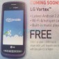 LG Vortex Coming Soon at Verizon, It's Free on Contract