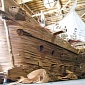 Life-Sized Pirate Ship Is Made from Recycled Cardboard