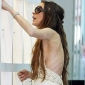 Lindsay Lohan Reveals Skeletal Frame on Shopping Outing