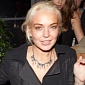 Lindsay Lohan’s First Night Out After House Arrest, She Takes a Tumble