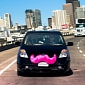 Lyft's Pink Moustache Cars Brighten Up San Francisco Streets