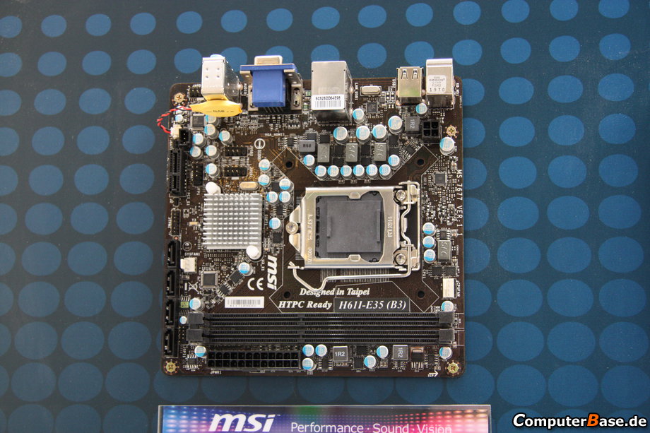 MSI Reveals Intel H61 Motherboard Line, Including One mini-ITX Model