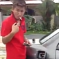 Malaysian Guy Lights Cigarette by Setting Gas Tank on Fire