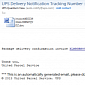 Malware Alert: “UPS Delivery Notification Tracking Number”