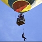Man Dangling from Hot Air Balloon Prompts 911 Calls, He Was Doing Kickstarter Ad