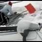 Man Demonstrates The Wrong Way to Clear Snow from a Roof