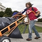 Man Mows the Lawn at Lincoln Memorial amid Shutdown