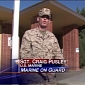 Man Standing Guard at School Is Phony Marine, Says He Is Deeply Sorry
