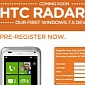 HTC Radar 4G on "Coming Soon" at WIND Mobile