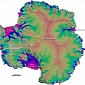 Map of Antarctic Ice Flows Created