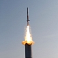 Maser Rocket Launch Carries Five Experiments in Orbit