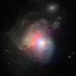 Mash-Up of Two Distant Galaxies Revealed in New NASA Images