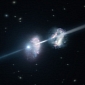 Massive Cosmic Light Flare Sheds Light on Galactic Composition