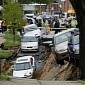 Massive Sinkhole Opens Up in Residential Area in Baltimore