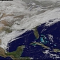 Massive Snowstorm Imaged over Eastern US