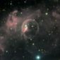 Massive Star Creates Pink 'Bubble' in Space