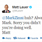 Matt Lauer Denies Intern’s Claim He’s “Not Nice” on Twitter – Photo