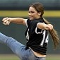 McKayla Maroney Does Acrobatic First Pitch at Chicago White Sox Game – Video