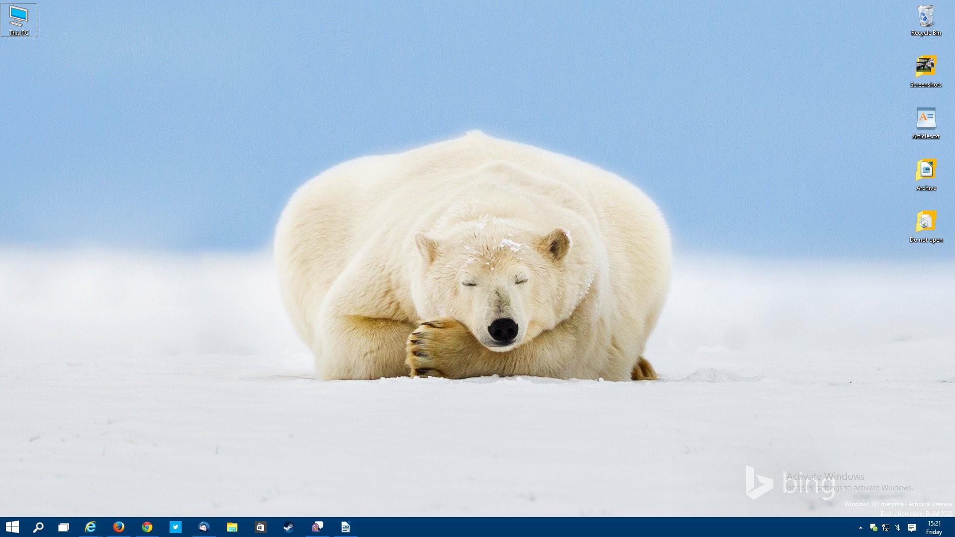 Microsoft Celebrates Polar Bear Day
