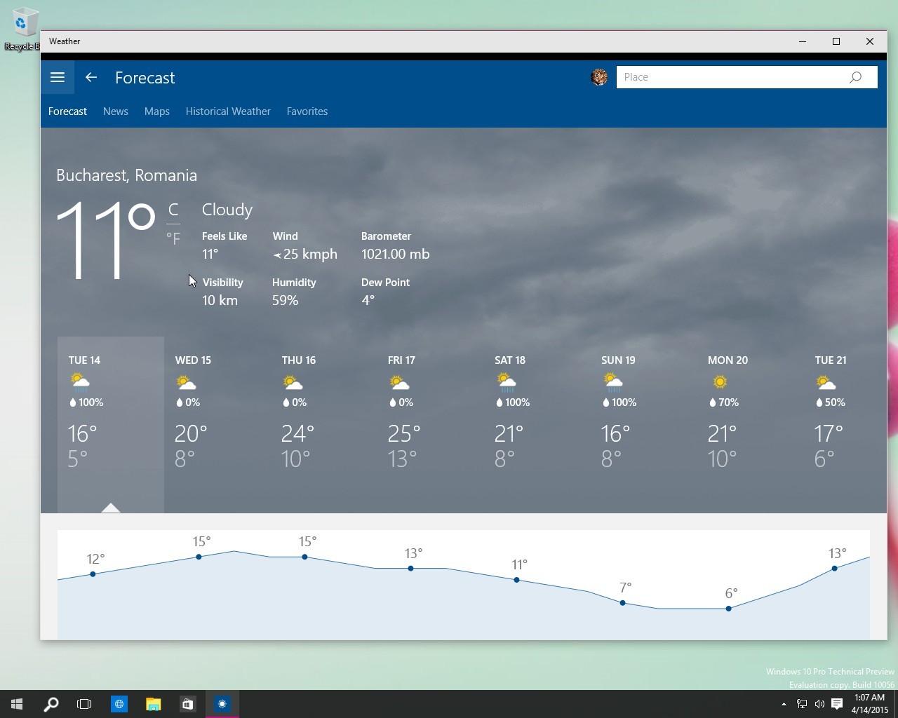 weather app for windows 8