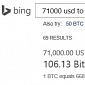 Microsoft Rolls Out Bitcoin Conversion for Bing Search Engine