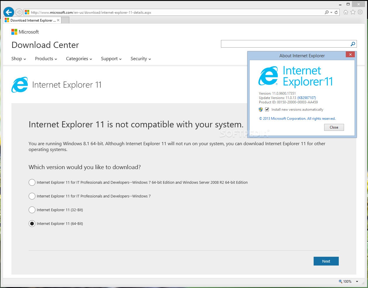 Microsoft Your Internet Explorer 11 Computer Cannot Run Internet