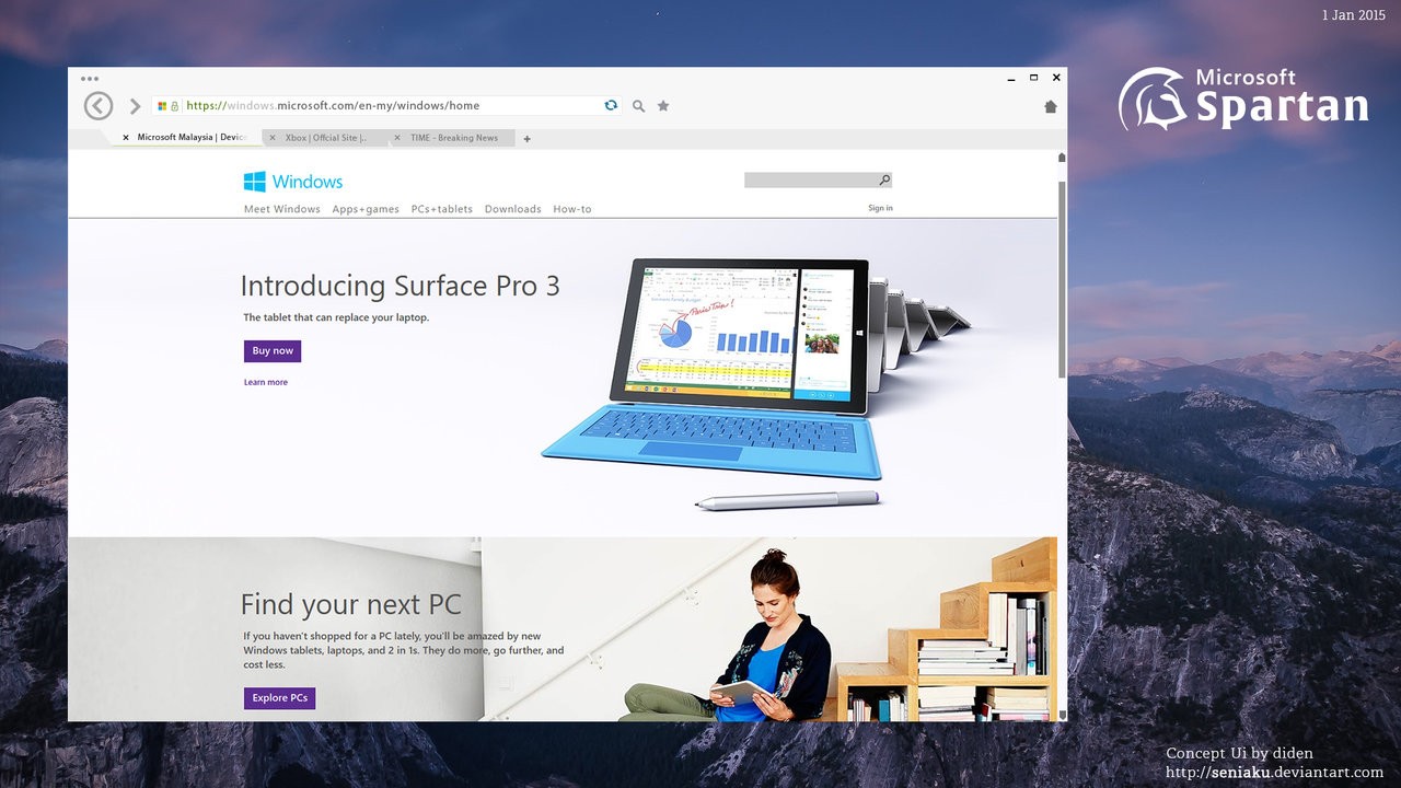 Microsoft S Spartan Browser Looks Surprisingly Good In Design Concept
