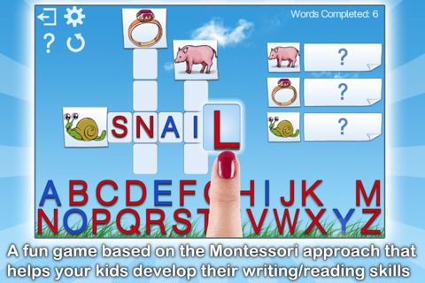montessori crosswords app