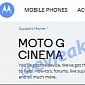 Moto G Cinema Spotted on Motorola’s Website