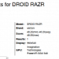 Motorola DROID RAZR Spotted on NenaMark Website