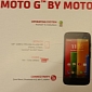 Motorola Moto G Specs and Price Leak in Promo Card