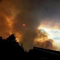 Mt Diablo Fire Caught on Cell Phone Camera