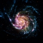 Multi-Spectral, Composite View Reveals the Pinwheel Galaxy