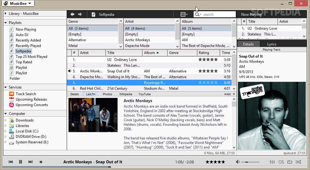 Musicbee Review Audio Player For Large Music Collections
