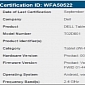 Mysterious Dell Venue 8 Android Tablet Granted Wi-Fi Certification
