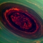 NASA Gets Close View of Saturn’s “Rose” Hurricane