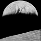 NASA's First Picture of Earth from Near the Moon