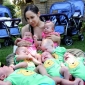Nadya Suleman Takes Octuplets to Picnic in the Park