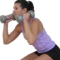 Narrow Squats with Overhead Weights for Full Body Workout