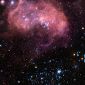 Nebula Bubble Imaged in the Large Magellanic Cloud