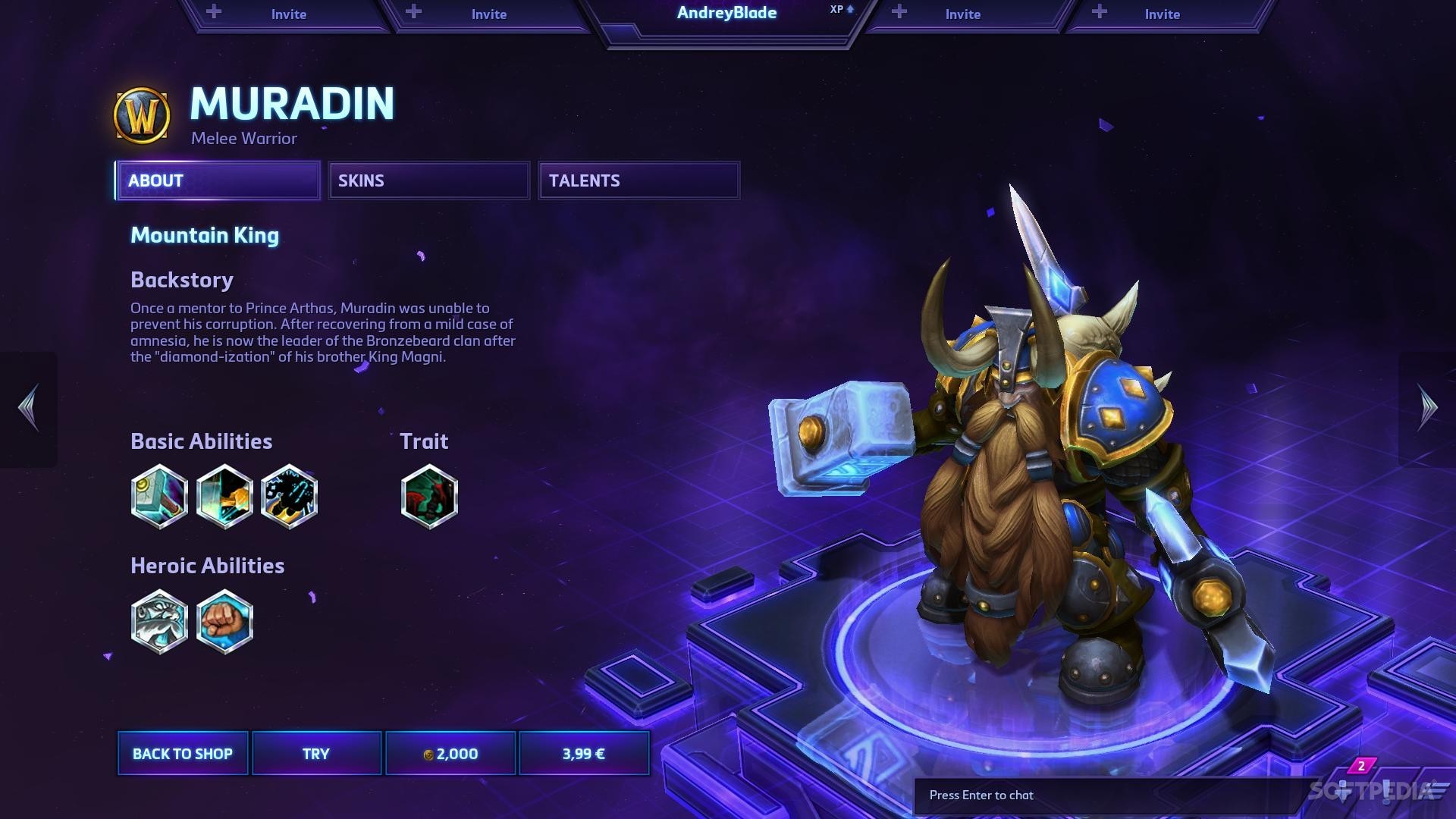 Muradin goes free in HotS this week.