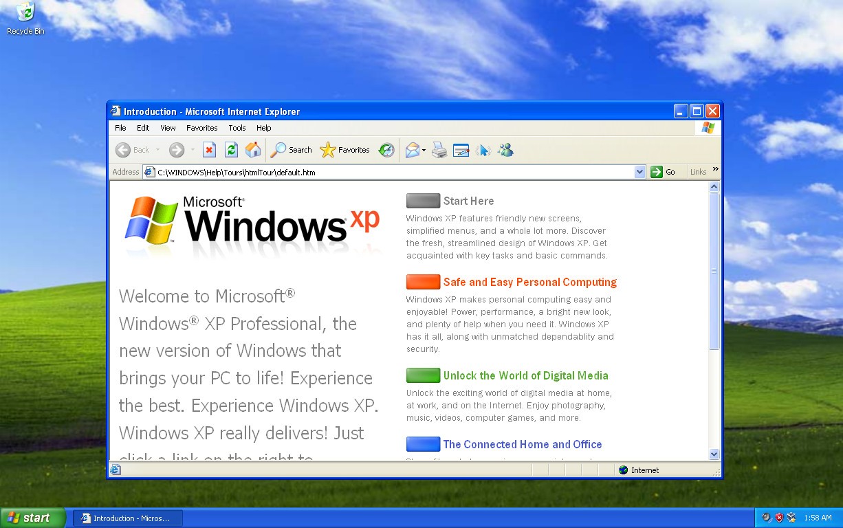 windows xp update internet explorer
