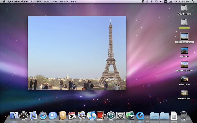 media player for mac os x leopard