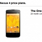 Nexus 4 Now Available at Three UK for £29/€35/$45 on 24-Month Contracts