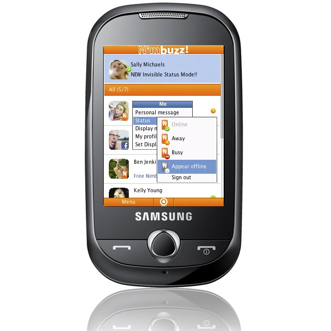 Nimbuzz for Java, mobile application, software update, Java phones.