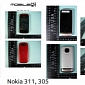 Nokia 305 and 311 Full Touch S40 Feature-Phones Leak