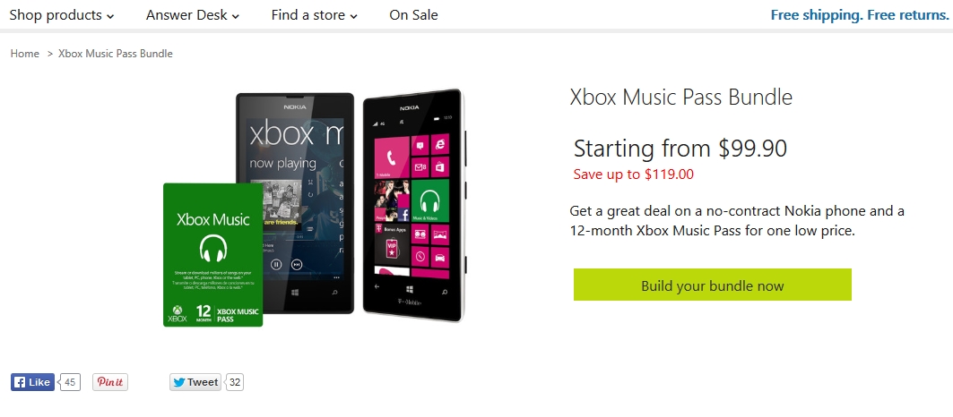 Nokia Lumia 520 521 Now Free With Xbox Music Pass Via Microsoft